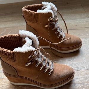 Kate Spade Cozy Brown Ankle Boots